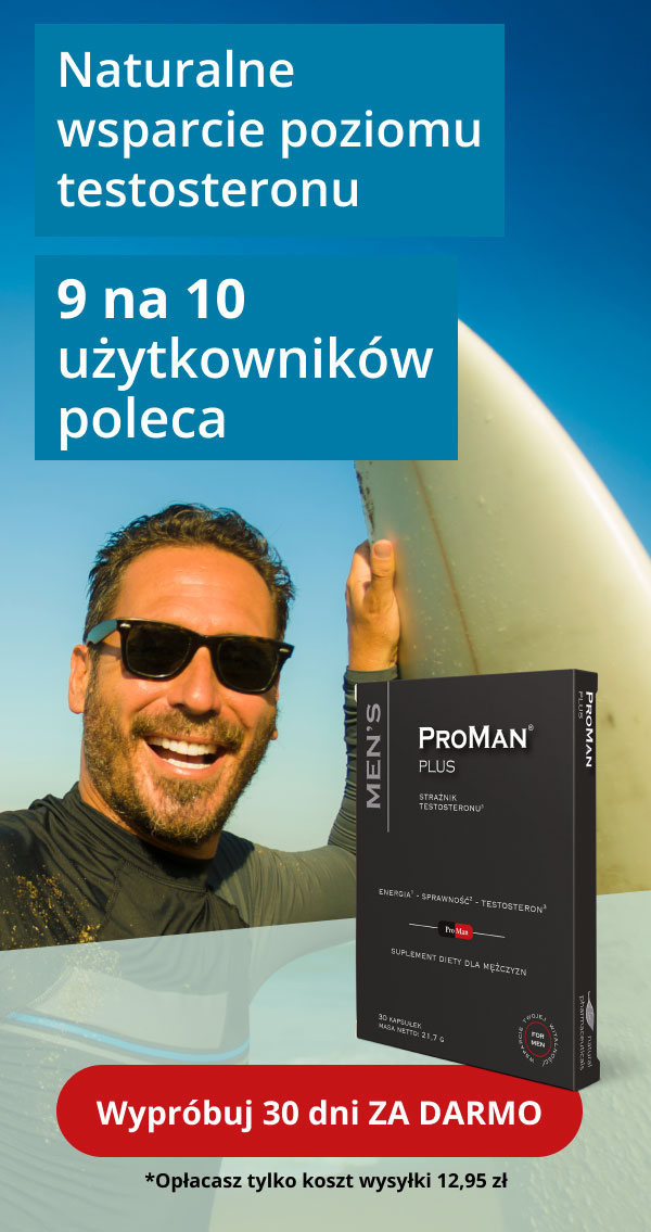 Naturalne wsparcie poziomu testosteronu - 9 na 10 użytkowników poleca