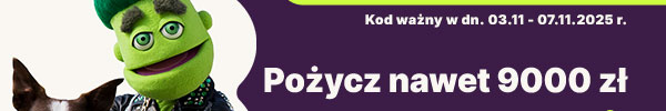 Pożycz nawet 9000 zł RRSO 302,68%