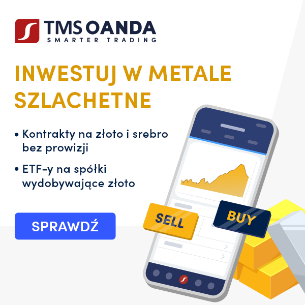 Inwestuj w metale szlachetne z OANDA TMS
