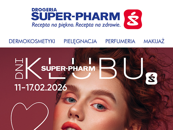 SUPER-PHARM Recepta na piękno. Recepta na zdrowie. DERMOKOSMETYKI PIELĘGNACJA PERFUMERIA MAKIJAŻ.