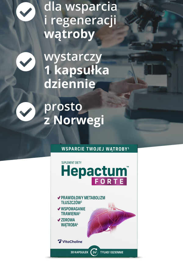 dla wsparcia i regeneracji wątroby, wystarczy 1 kapsułka dziennie, prosto z Norwegi