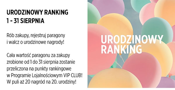 Urodzinowy ranking. Wygraj wycieczkę. Super oferty.